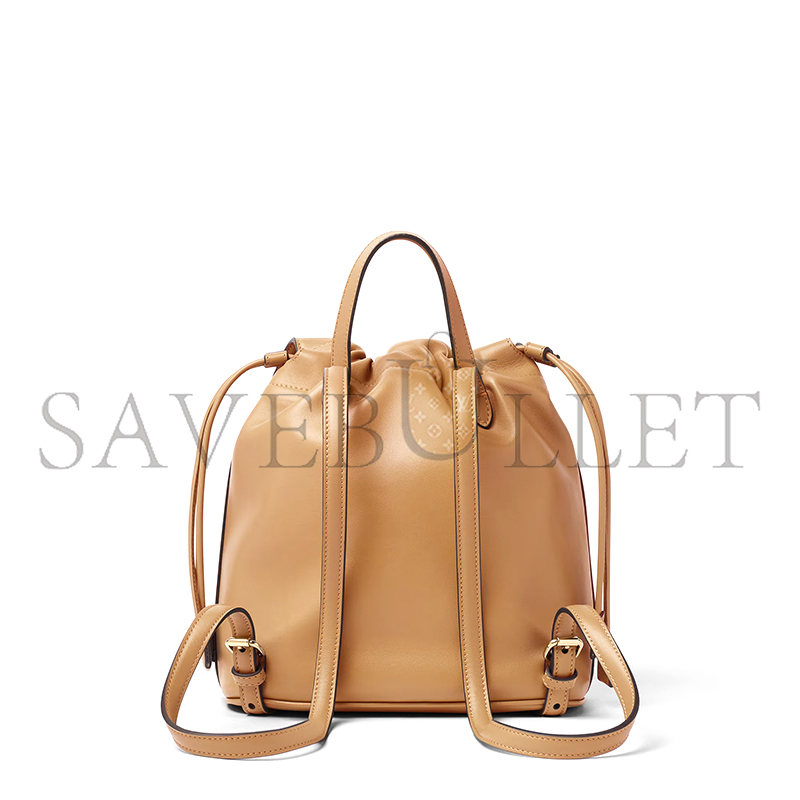 F**di cappuccino brown leather backpack 8bz057ayj1f19p8 (26*23*12cm)